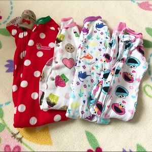 Lot of Girls 18 mo-24 mo pajamas